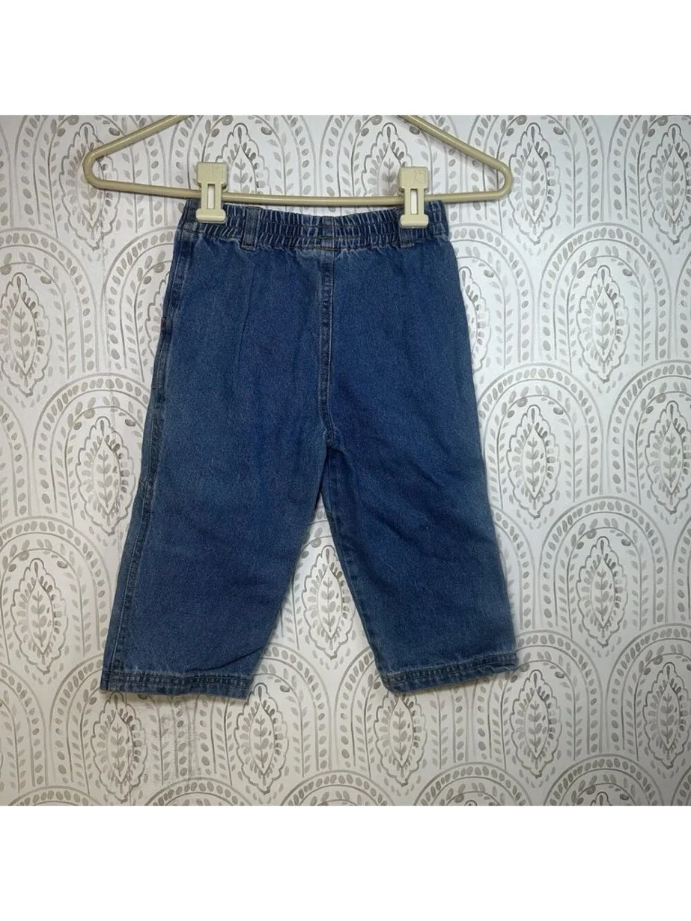 Vintage Disney Winnie the Pooh Toddler Jeans Pooh's Fishing Lure Patch 24 Months